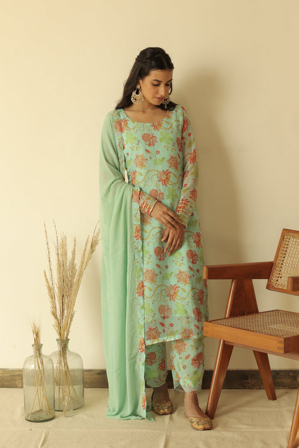 Zaheen Green Straight Set